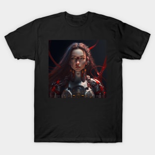 Cyberpunk Female Cyborg Creation - Photography T-Shirt